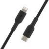 Дата кабель USB 2.0 AM to Lightning 1.0m BRAIDED black Belkin (CAA004BT1MBK) изображение 4