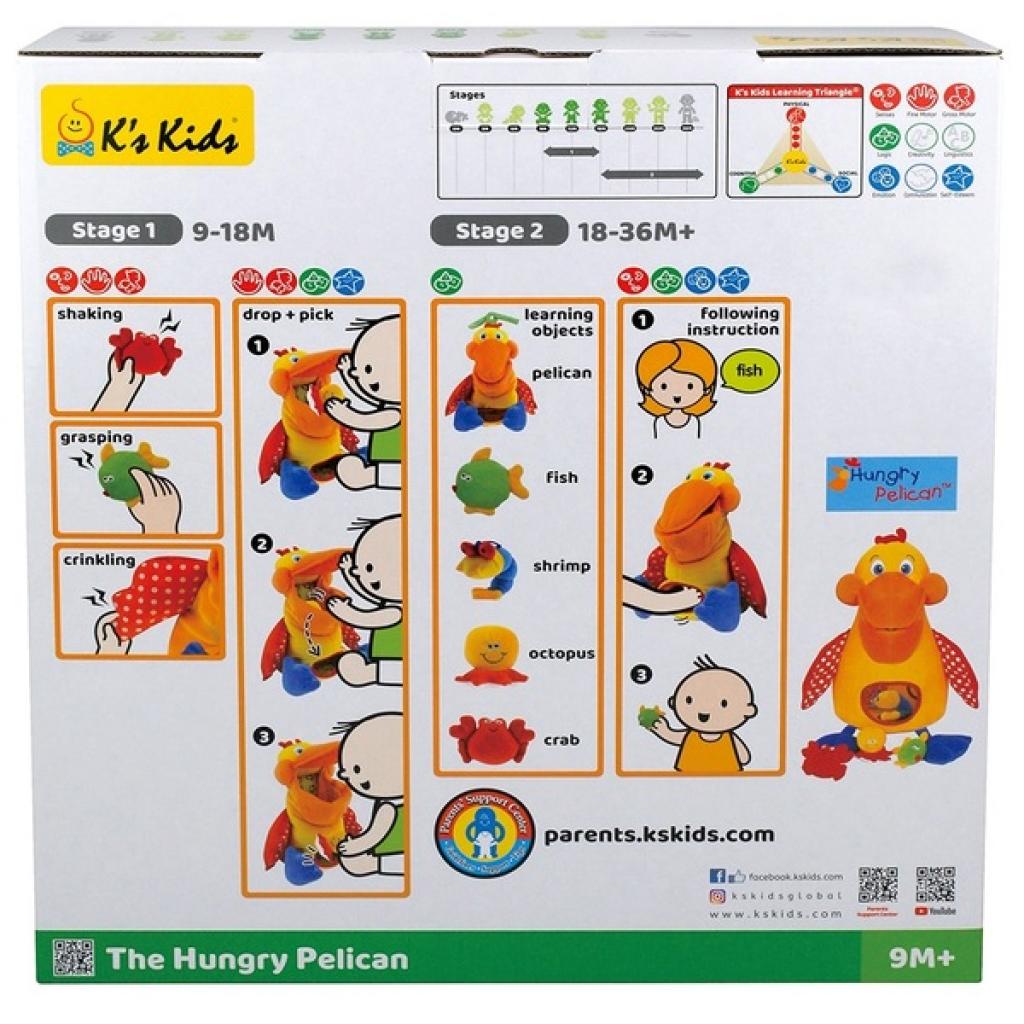 Развивающая игрушка K’S KIDS Голодный пеликан (KA10208-GB) изображение 4