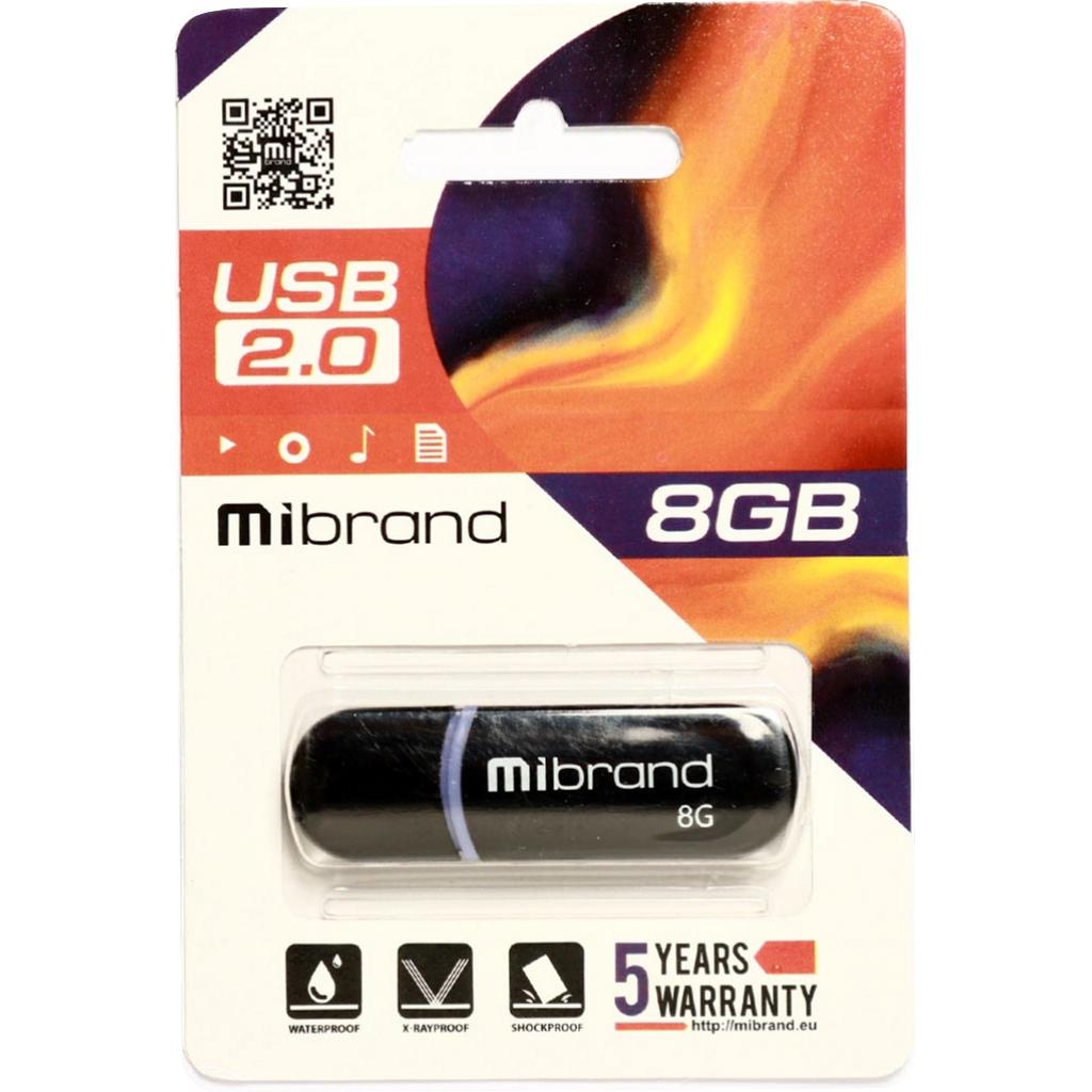USB флеш накопитель Mibrand 32GB Panther Black USB 2.0 (MI2.0/PA32P2B) изображение 2