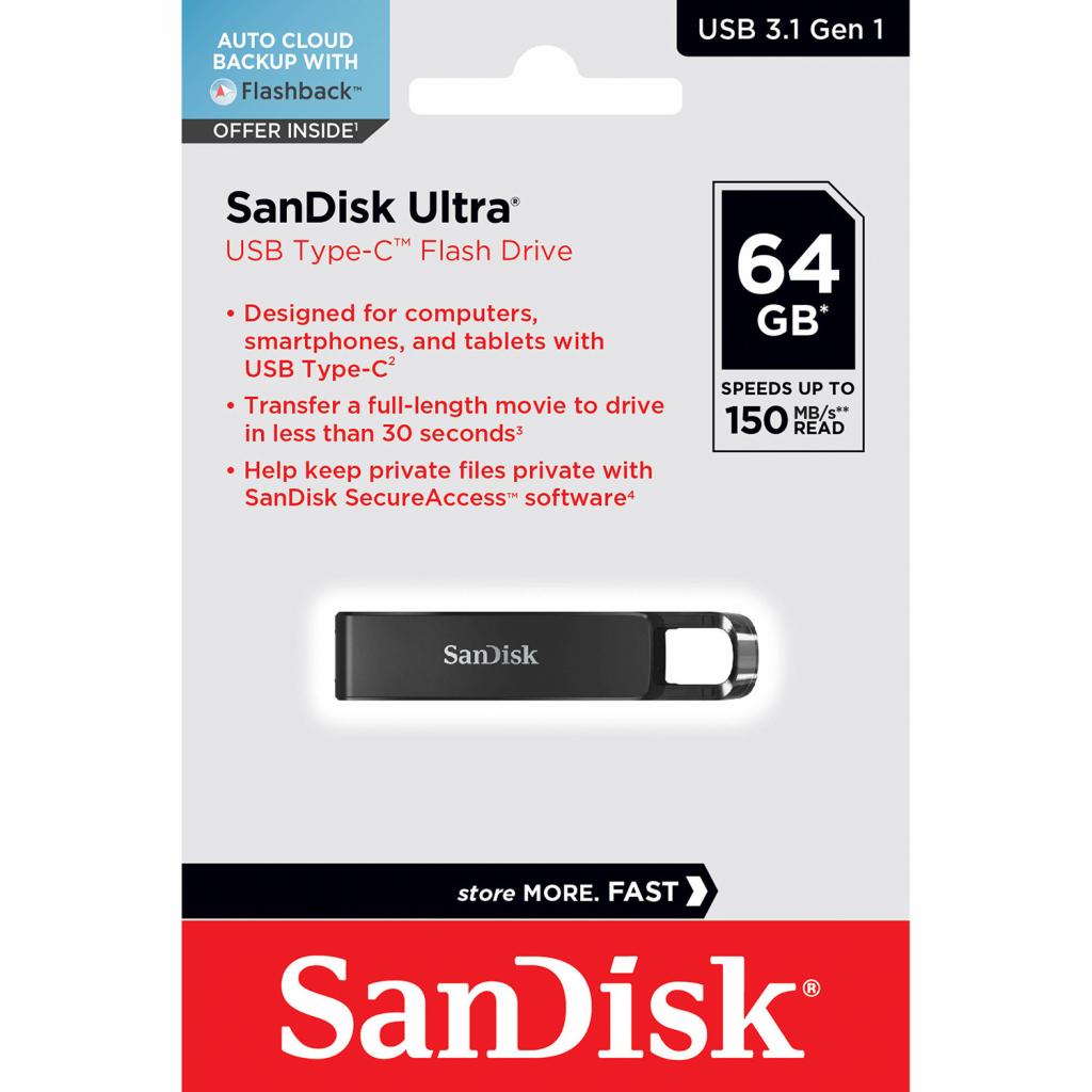 USB флеш накопичувач SanDisk 128GB Ultra USB 3.1 (SDCZ460-128G-G46) зображення 7