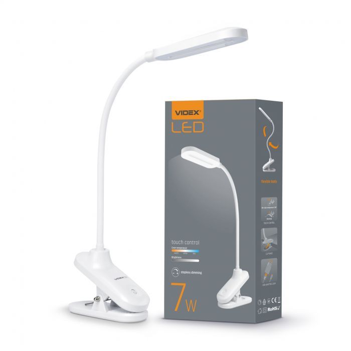 Настільна лампа Videx LED 7W 3000-5500K 220V (VL-TF09W) зображення 6