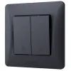 Перемикач Videx BINERA 2кл прохідний чорний графіт (VF-BNSW2P-BG) > ціни в Києві та Україні Перемикач Videx BINERA 2кл прохідний чорний графіт (VF-BNSW2P-BG)