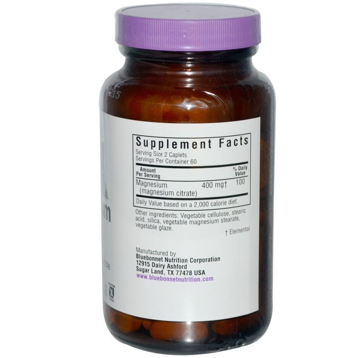 Минералы Bluebonnet Nutrition Цитрат Магния, 120 капсул (BLB-00731) изображение 2