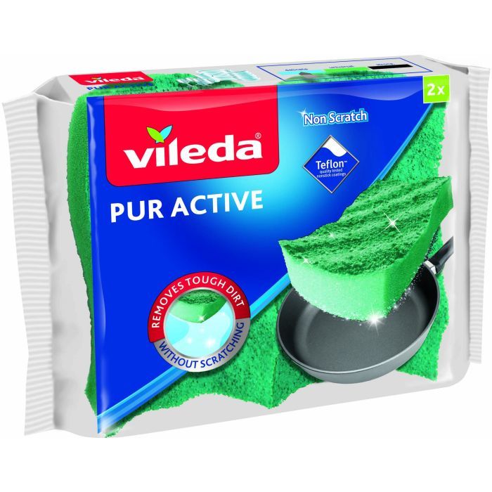 Губки кухонные Vileda Pur Active 2 шт. (4023103083943)
