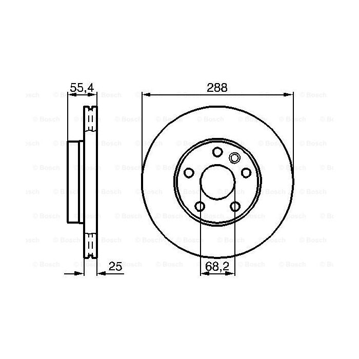 Тормозной диск Bosch 0 986 478 893 изображение 5