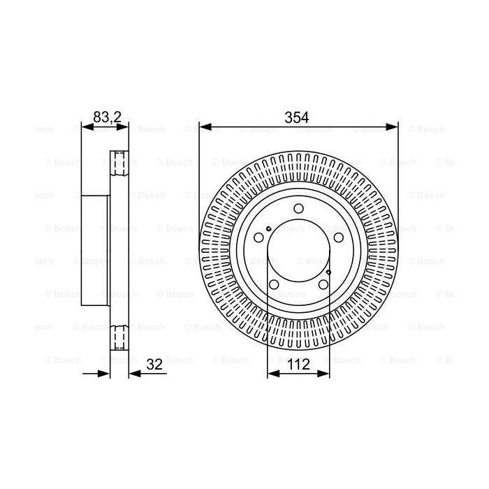 Гальмівний диск Bosch 0 986 479 V50