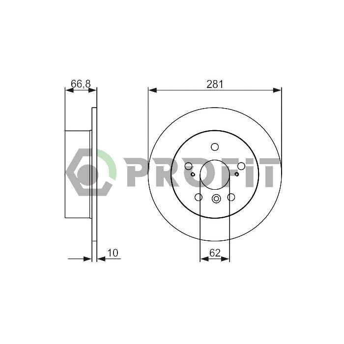 Тормозной диск Profit 5010-2028