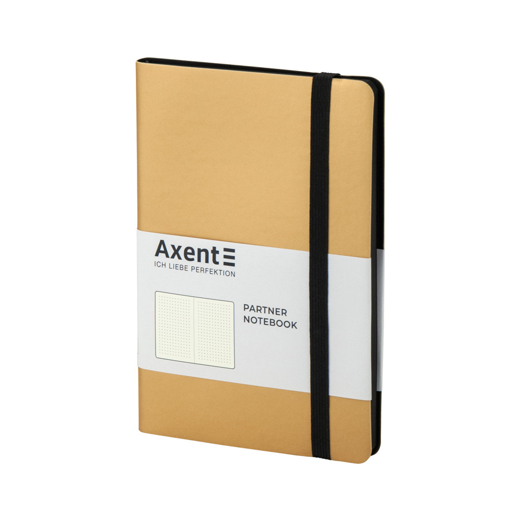 Книга записна Axent Partner Soft 125х195 мм в точку 96 аркушів Золотиста (8312-35-A) зображення 2
