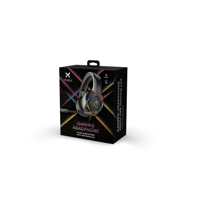 Наушники Vinga HSCU-160 Gaming LED Black (HSCU-160) изображение 4