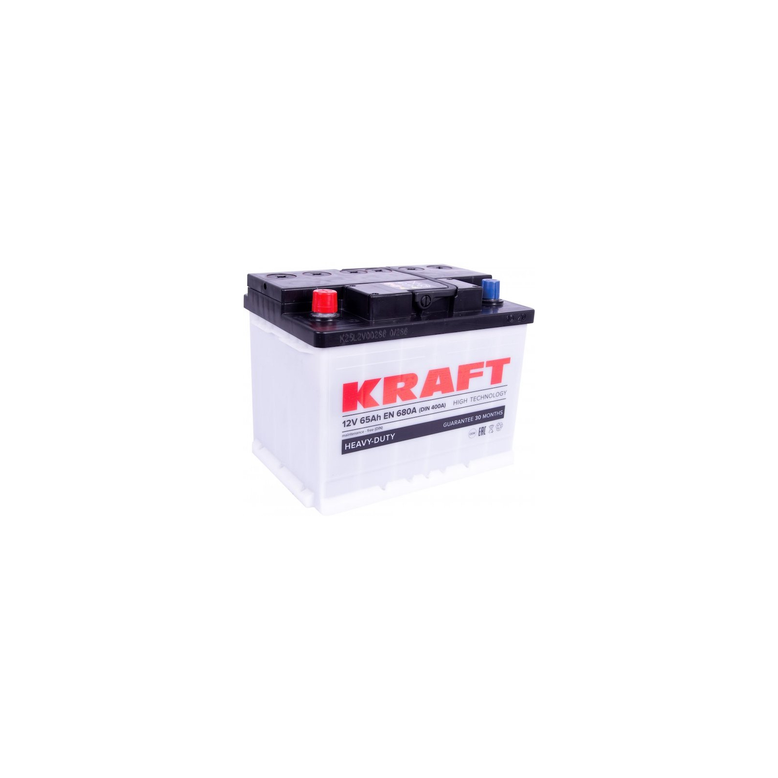 Аккумулятор автомобильный KRAFT 65Ah (76331)