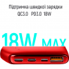 Батарея універсальна ColorWay 10 000 mAh Soft touch (USB QC3.0 + USB-C Power Delivery 18W) (CW-PB100LPE3RD-PD) зображення 4