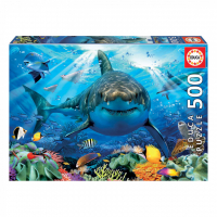 Photos - Jigsaw Puzzle / Mosaic Educa Пазл  Велика біла акула 500 елементів  6425281 (6425281)