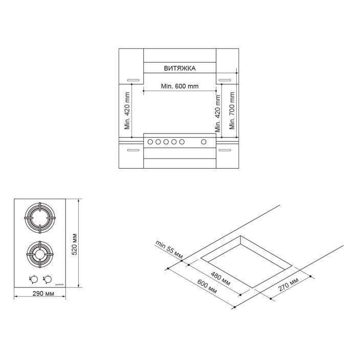 Варочная поверхность Pyramida PFG 322 BL изображение 10