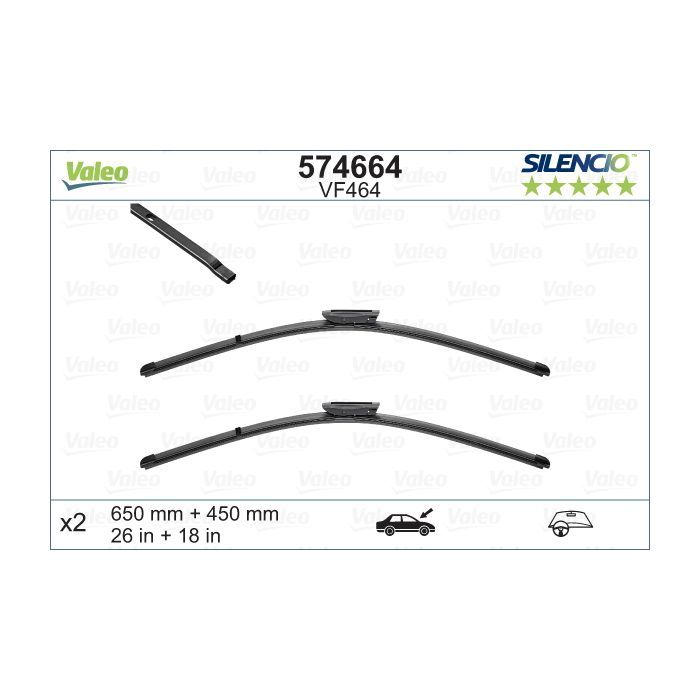 Щетка стеклоочистителя Valeo 574664