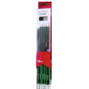 Олівець графітний H-Tone НВ, з гумкою, чорний із зеленим, уп. 12 шт (PENCIL-HT-JJ30128)