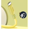 Дата кабель USB 2.0 AM to Micro 5P 1.0m soft silicone yellow ColorWay (CW-CBUM043-Y) зображення 3