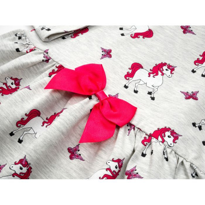 Плаття дитяче Breeze з єдинорогами (15194-128G-gray) зображення 3