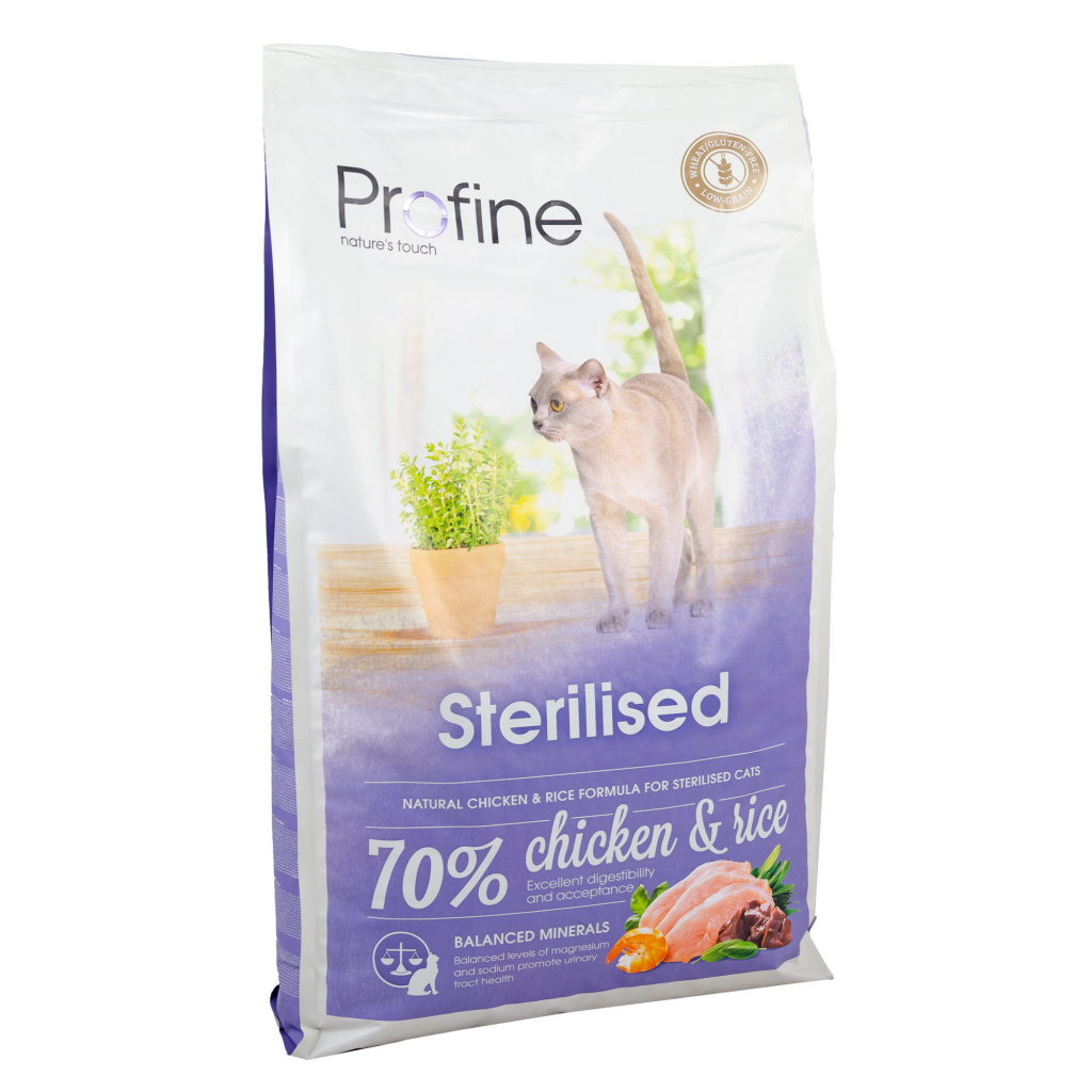 Сухой корм для кошек Profine Cat Sterilised с курицей и рисом 10 кг (8595602517688)