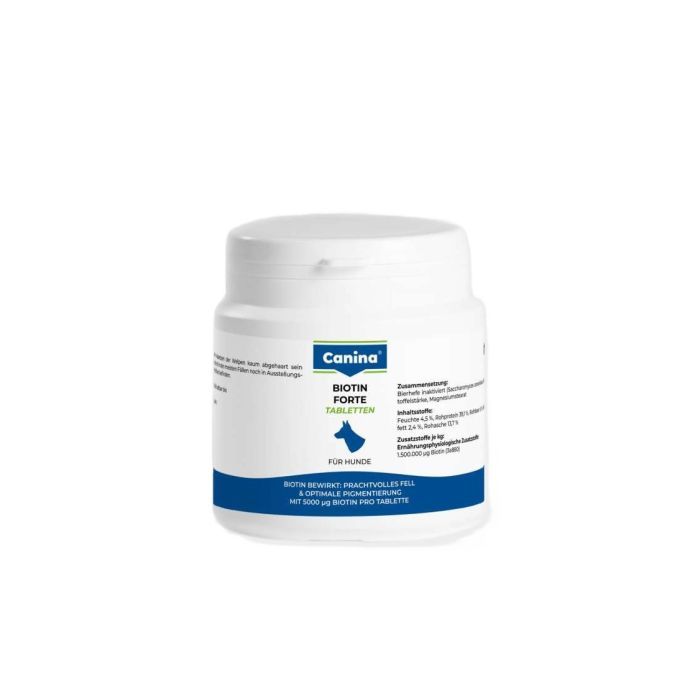Витамины для собак Canina Biotin Forte Интенсивный курс для шерсти 30 таблеток (4027565101092)