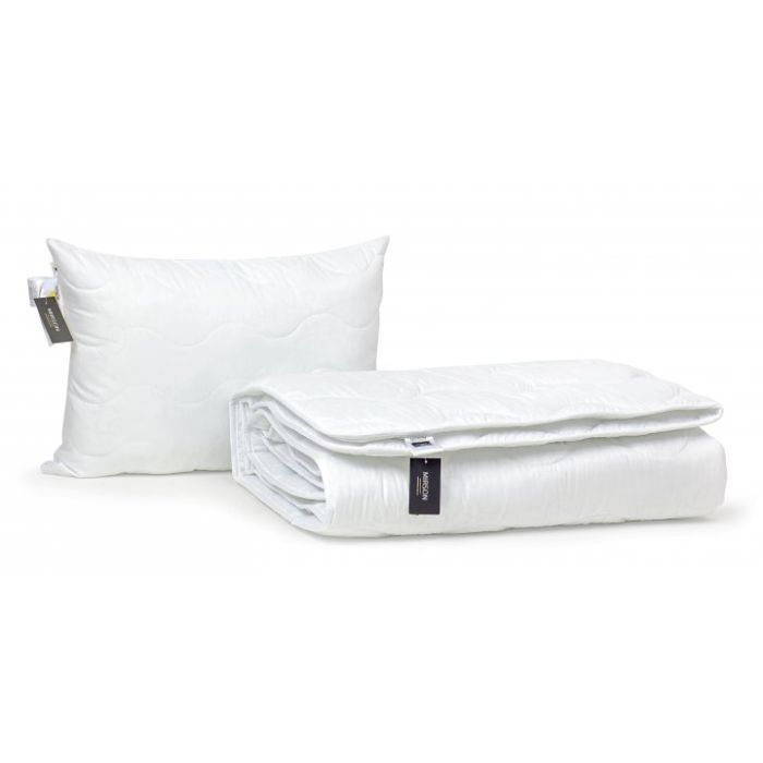 Ковдра MirSon Набір вовняний №1675 Eco Light White Ковдра 200х220 + подушк (2200002656627) зображення 3