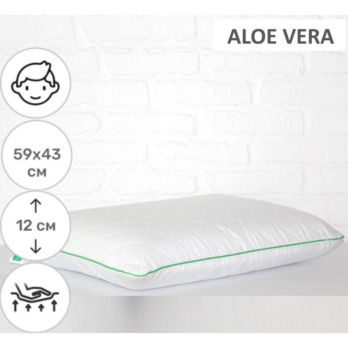 Подушка MirSon ортопедическая №6061 Steep Line Aloe Vera Men 59х43х12 (2200003261868) изображение 2