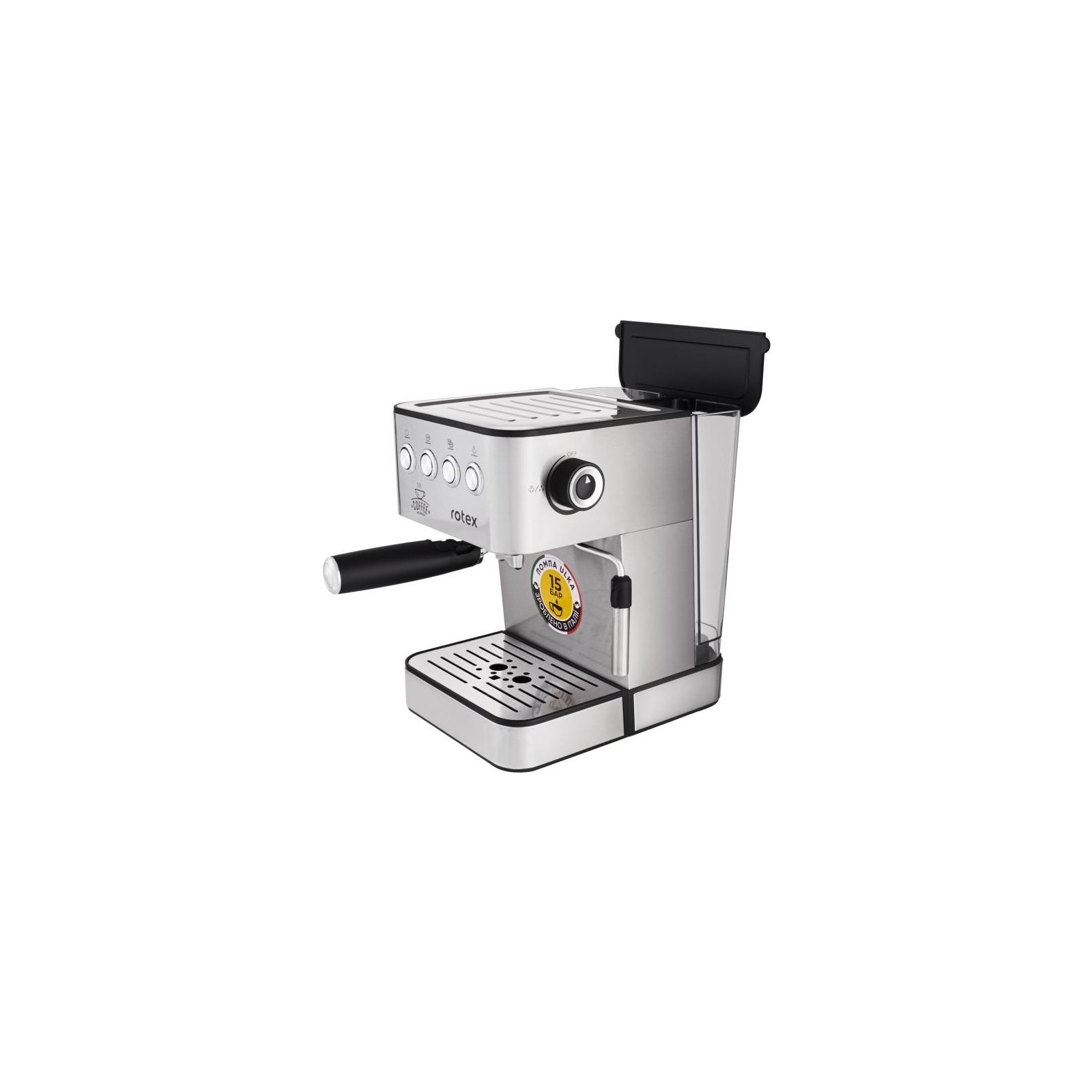 Рожковая кофеварка эспрессо Rotex RCM850-S изображение 2