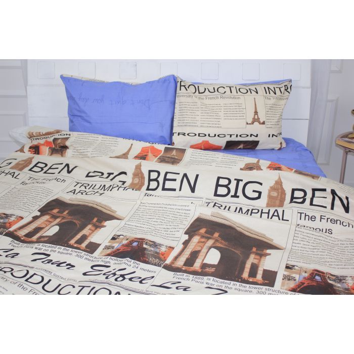 Постільна білизна MirSon Бязь 17-0536 Big Ben 2х143х210 (2200003791372) зображення 2