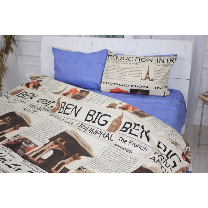 Постільна білизна MirSon Бязь 17-0536 Big Ben 2х143х210 (2200003791372) зображення 3