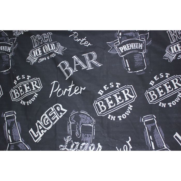 Постільна білизна MirSon Бязь Ranforce Elite 17-0510 Beer Bar blac Двоспальний (2200004672755) зображення 4