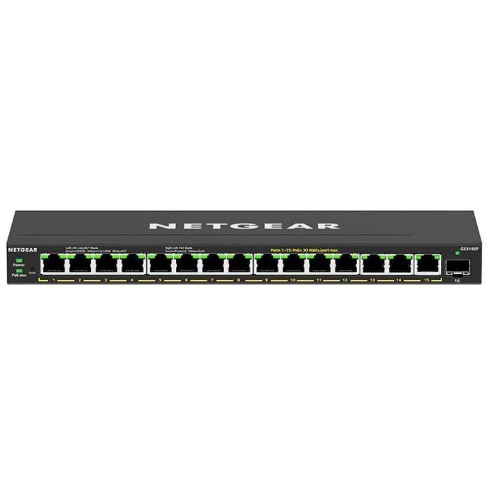 Коммутатор сетевой Netgear GS316EP-100PES