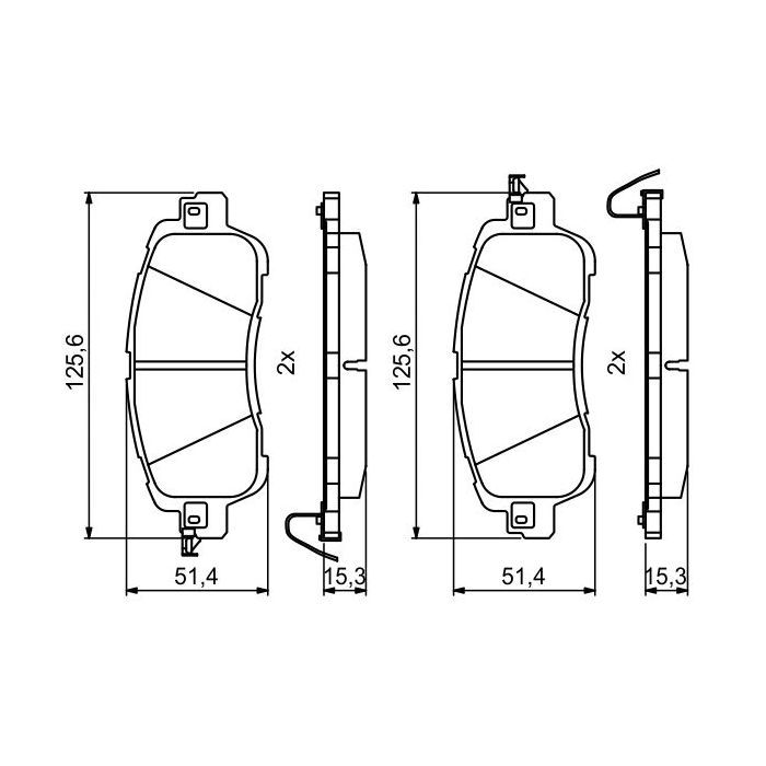 Гальмівні колодки Bosch 0986494832