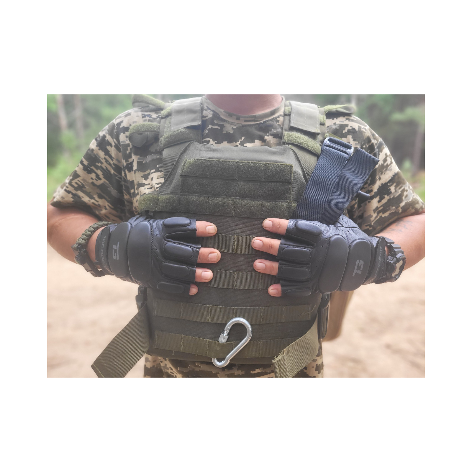 Тактические перчатки Tactigear PS-8801 Patrol Black M (8801BK3-M) изображение 3