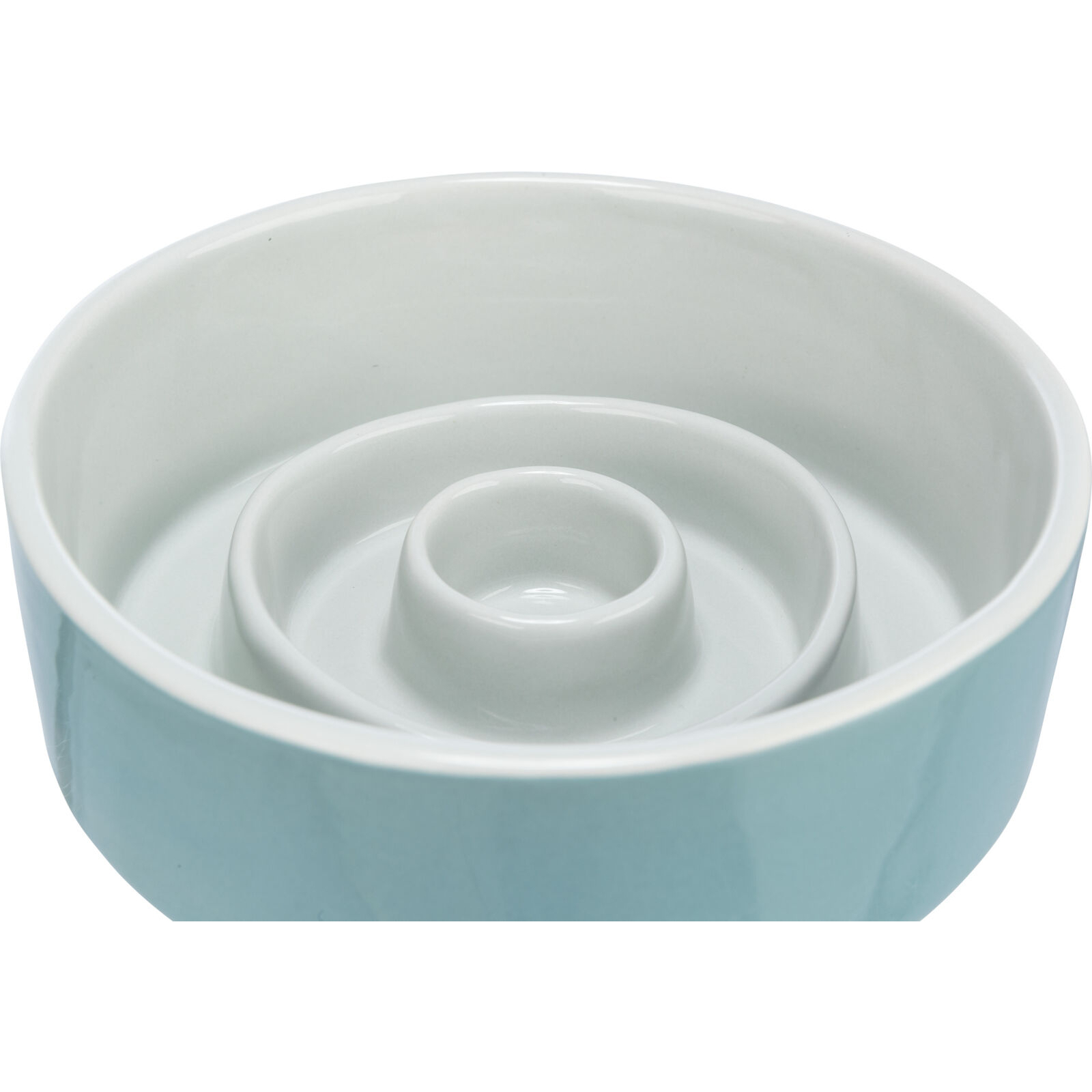 Посуда для собак Trixie Миска для медленного кормления 450 мл/14 см (серая/голубая) (4011905245201) изображение 2