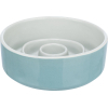 Посуда для собак Trixie Миска для медленного кормления 450 мл/14 см (серая/голубая) (4011905245201)