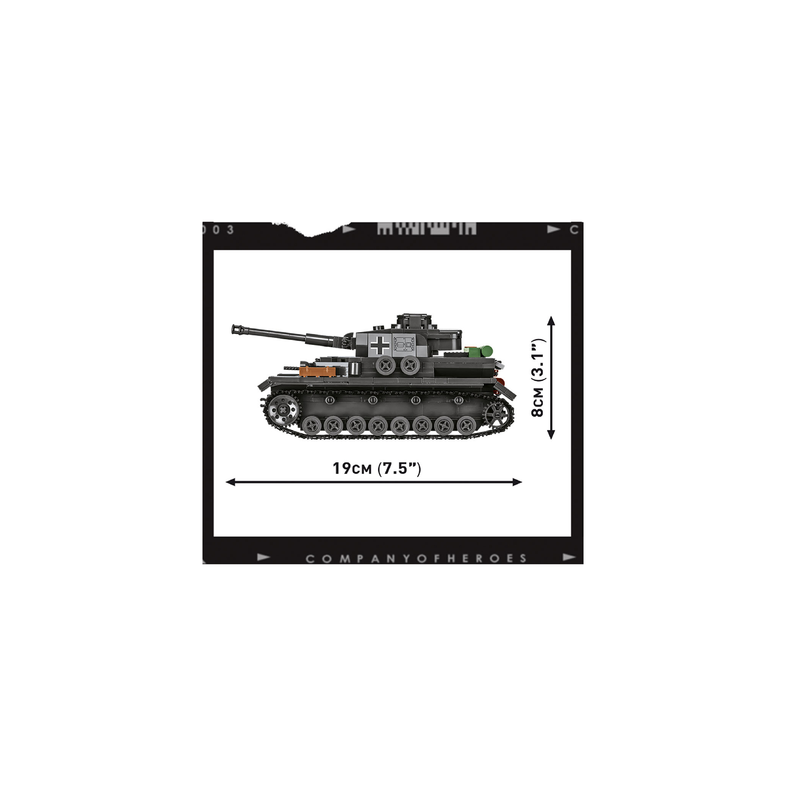 Конструктор Cobi Company of Heroes 3 Танк Panzer IV, 610 деталей (COBI-3045) изображение 6