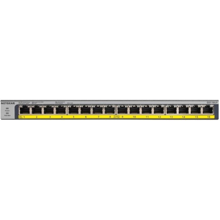 Коммутатор сетевой Netgear GS116LP-100EUS