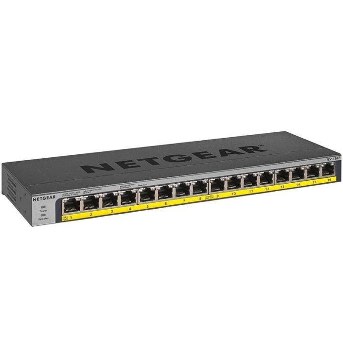 Коммутатор сетевой Netgear GS116LP-100EUS изображение 2