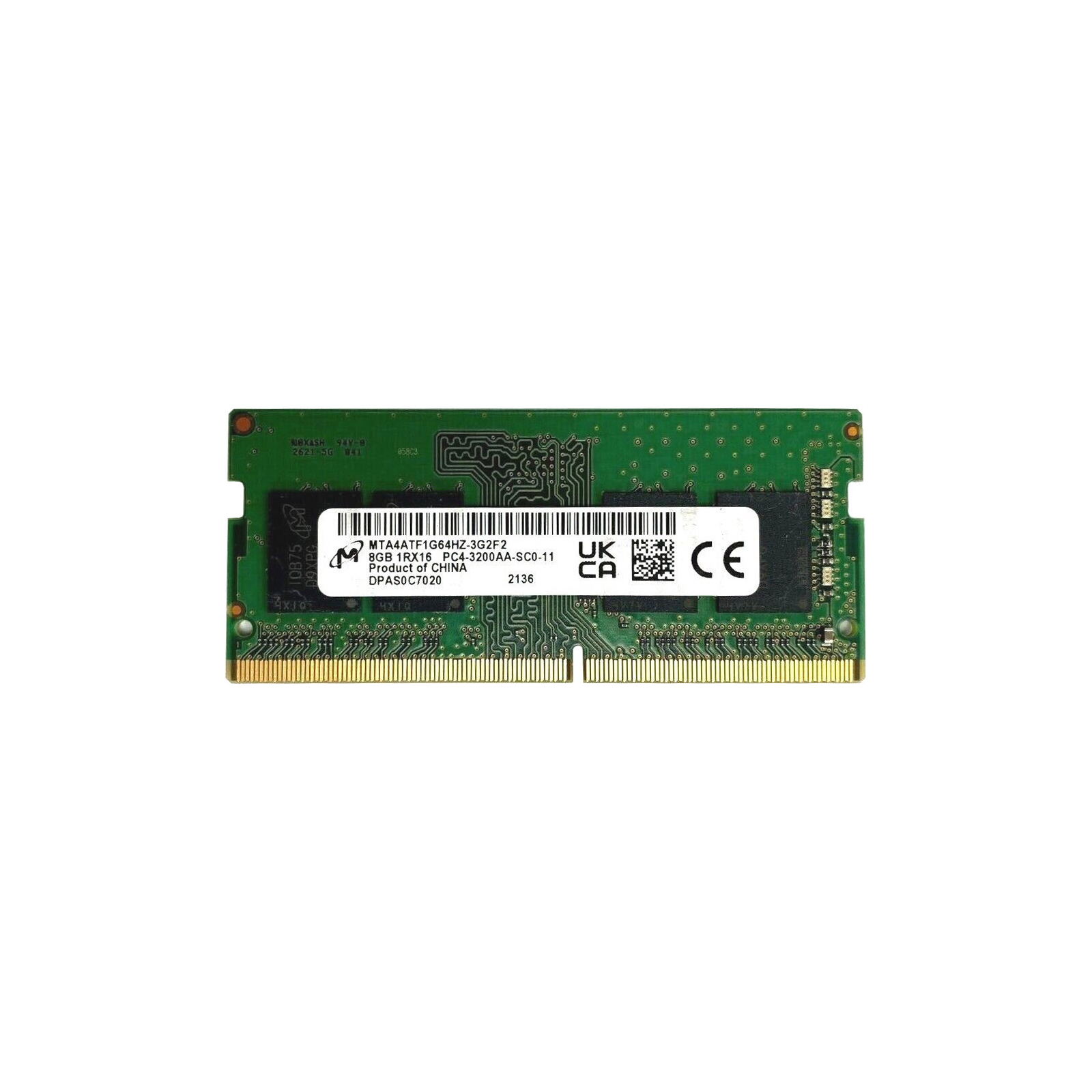 Модуль памяти для ноутбука SoDIMM DDR4 8GB 3200 MHz Micron (MTA4ATF1G64HZ-3G2F1)