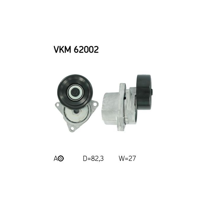 Натягувач ременя з роликом SKF VKM 62002