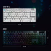 Клавиатура Logitech G915 TKL Tenkeyless Lightspeed RGB Tactile UA White (920-009503) изображение 6