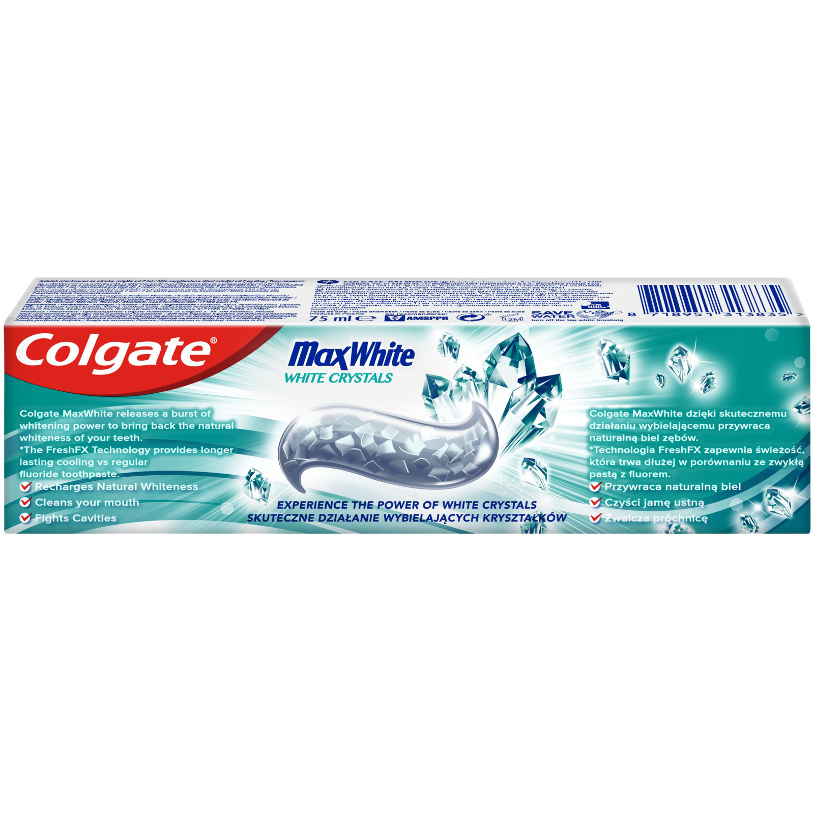 Зубная паста Colgate Макс Блеск Кристальная мята 50 мл (6920354805844) изображение 5