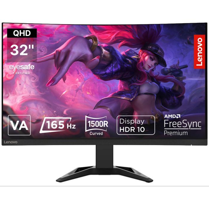 Монітор Lenovo G32qc-30 (66F2GAC1UA) зображення 2