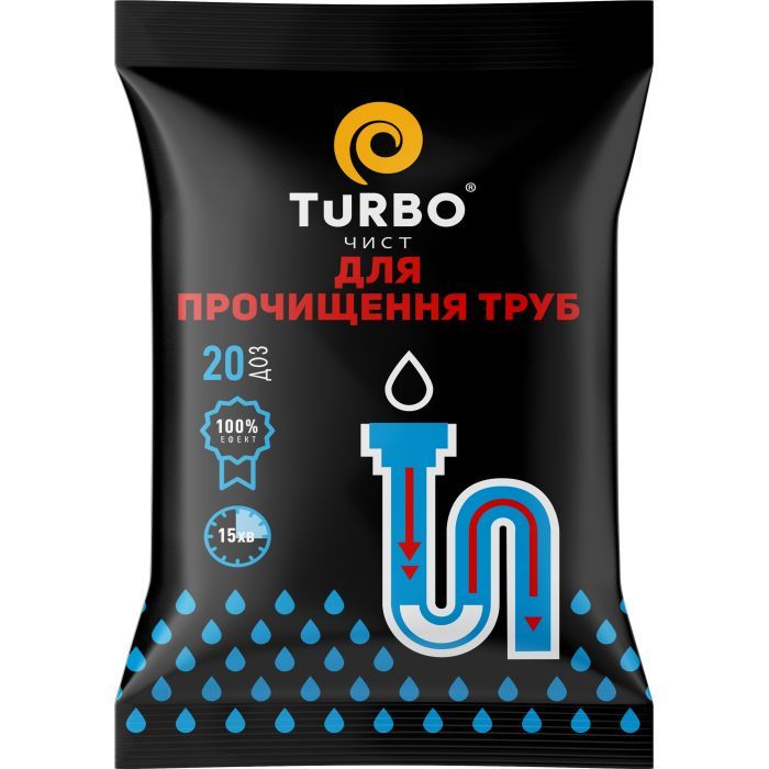 Средство для прочистки труб TURBOчист Гранулы 1000 г (4823015909122)
