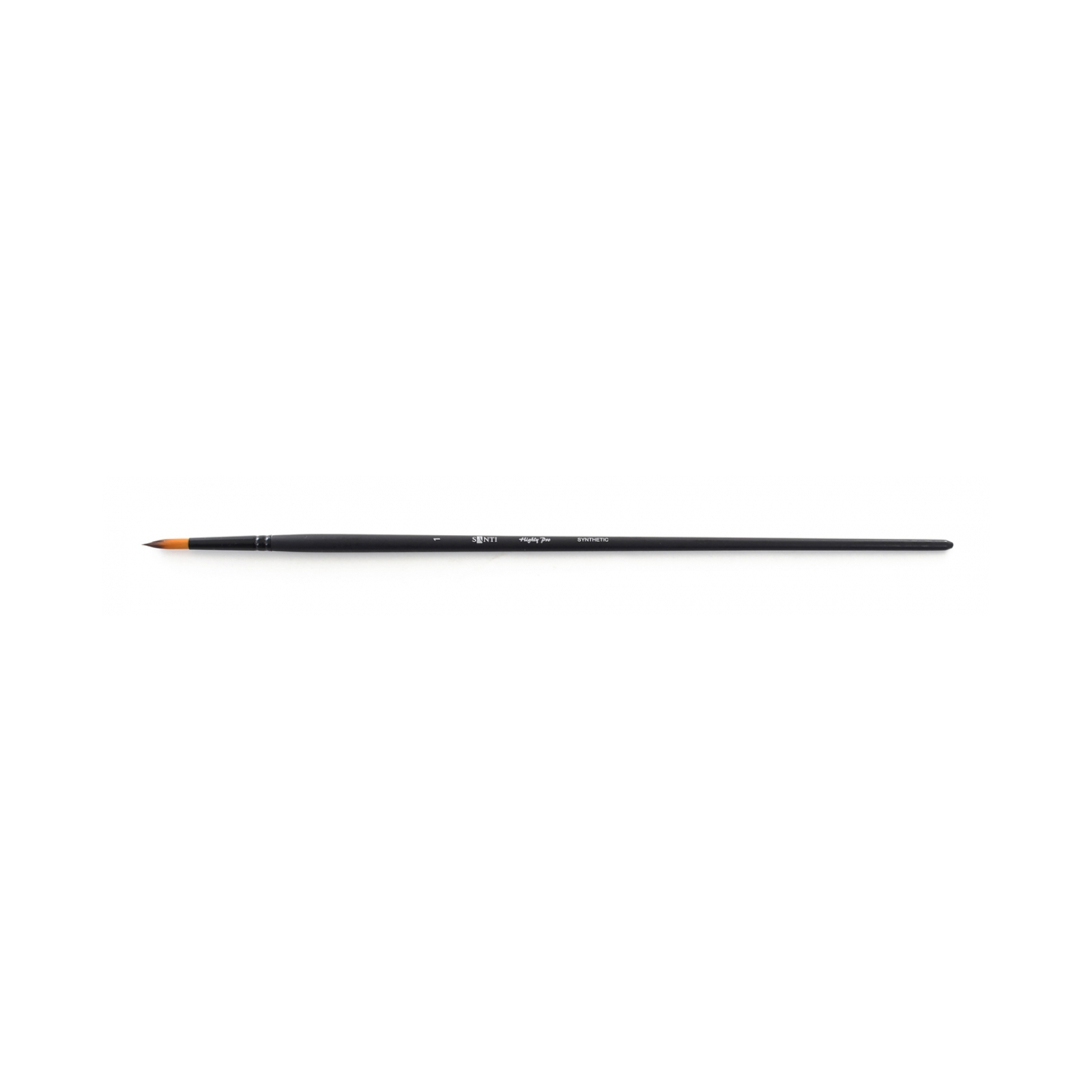 Пензлик для малювання Santi синтетика Highly Pro, довга ручка, кругла, №1 (310615)