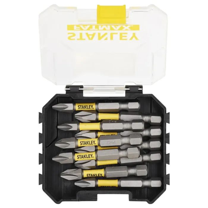 Набір біт Stanley FatMax, Phillips, Ph2, L = 50 мм, 10 шт, кейс (STA88573) зображення 2
