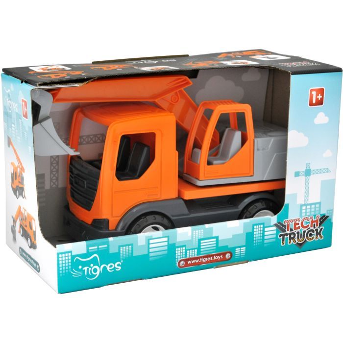 Спецтехніка Tigres Авто "Tech Truck" навантажувач в коробці (39887) зображення 2