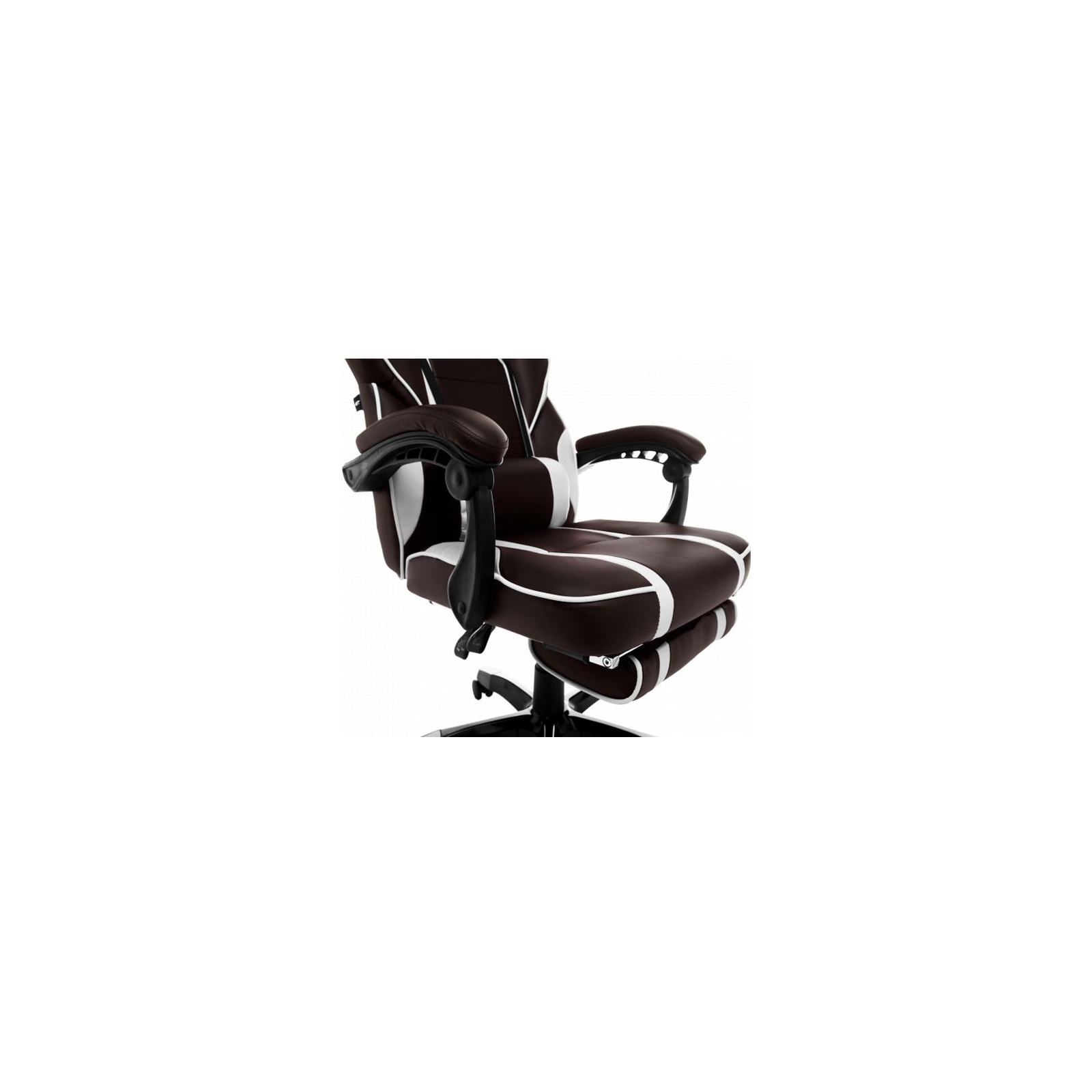 Крісло ігрове GT Racer X-2749-1 Dark Brown/White зображення 8