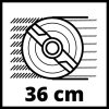 Газонокосарка Einhell 1500/36, 1500Вт, 36 см, 38 л, 25-65 мм, (3400156) зображення 10