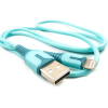 Дата кабель USB 2.0 AM to Lightning 1.0m blue Dengos (PLS-L-IND-SOFT-BLUE) изображение 2