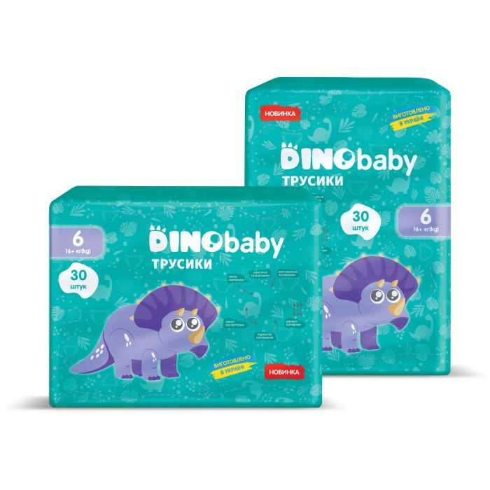 Подгузники Dino Baby Размер 6 (16+ кг) 32 шт (4823098413240) изображение 2